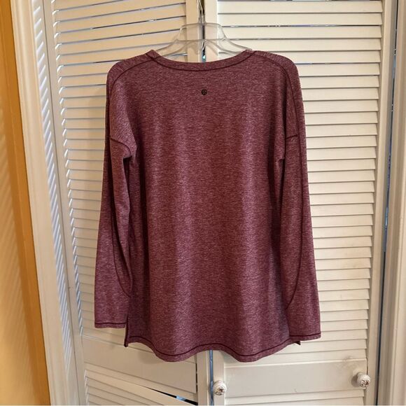 Women's V-Neck Athletic Maroon and white Top - Picture 5 of 10